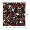 thumbnail image 5 of Halloween Floral Ghosts Pattern Shower Curtain 72"x72" ,Bathroom Decorative Shower Curtains Set with 12 Hooks,Modern Waterproof Washable Shower Curtain, 5 of 6