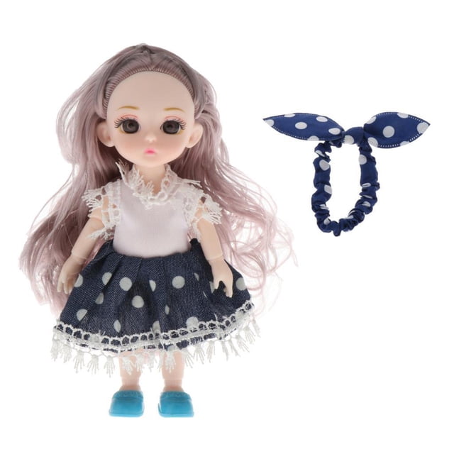 13-articulaciones Doll 3D Eyes Lovely para Toy Girls Gift DIY Accesorio , Style5 Estilo5 CUTICAT Muñeca bjd de 16cm