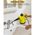 thumbnail image 2 of Steam Cleaner - Handheld Steam Cleaner with 12Pcs Accessories & Safety Lock, Pressurized Handheld Steam Cleaner for Home, Tile, Windows, Bathrooms, Kitchens, Grease, Car, Yellow, 2 of 4