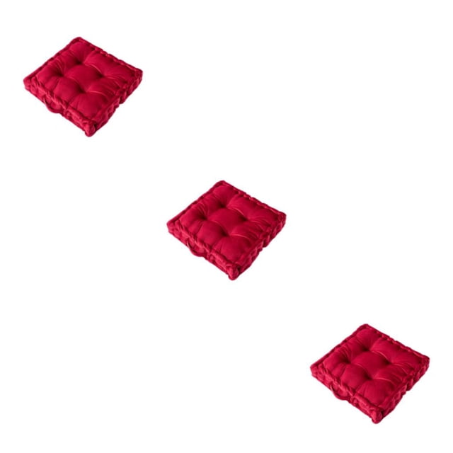 Naiovety Cojín cuadrado grueso para asiento, cojín para silla, sofá, alfombrilla para suelo, almohada de Color sólido, balcón, sala de Type1 NO1