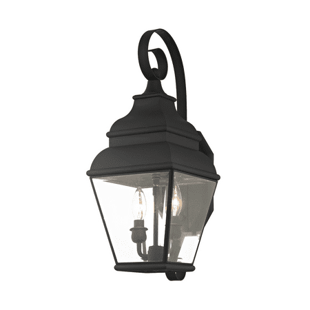

Black Tone Finish Wall Sconces Hand Crafted Solid Brass Candelabra 8 Wide 2 Light Fixture