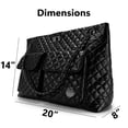 thumbnail image 4 of Bolso Badgley Mischka Diana de cuero vegano acolchado negro, 4 of 9
