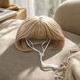 thumbnail image 3 of Funny Pet Wig Costume Hairpiece, Adjustable Short Bob Dog Wig for Small Dogs and Cats, Cosplay Dress Up Hair Accessories for Halloween Christmas Party, 3 of 4