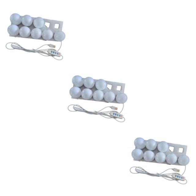 Destyer Vanity Style LED Mirror Lights Bulbs Lamp Cosmetic Kit 8 Bulbs 3Set