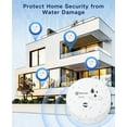 thumbnail image 5 of Geevon 8 Pack Water Leak Detectors for Home, 100dB Water Sensor Alarm Leak Detector for Basements, Bathrooms, Kitchens, Garages, Battery-Operated (Battery Included), 5 of 9
