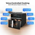thumbnail image 4 of Emerson SmartVoice 10QT 6-in-1 Air Fryer, 1000+ Voice Control Commands, 100+ Recognized Food, No APP, No WIFI, Air Fry, Bake, Reheat, Dehydrate, 1700W, 4 of 8