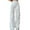 White, variant on Women's Pants Women Casual Elastic Waist Cargo Trousers with Three Pockets Loose Fit Streetwear White S