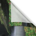 thumbnail image 3 of Ambesonne Nature Kitchen Curtains, Trees Flowers Waterfall, 55"x45", Green White, 3 of 3