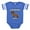 Royal Blue, variant on CafePress - Dachshund Mom - Cute Infant Baby Football Bodysuit