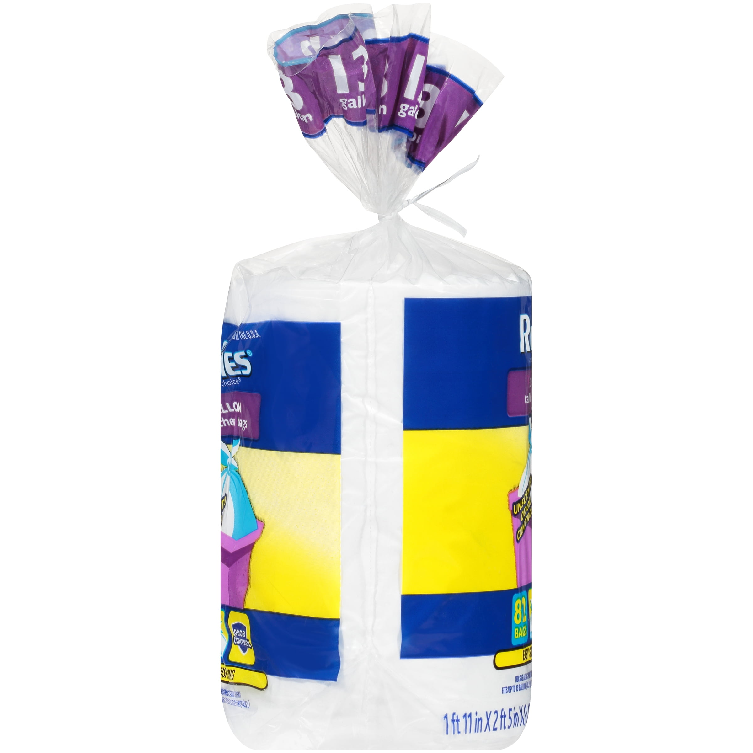 Trash Bags - 13 Gallon - Twist Tie - Tall Kitchen Bag Roll (Case Qty: –  Pans Pro