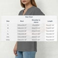 thumbnail image 4 of LangJing Linen Button Up Shirts for Women 2026 Summer Casual Short Sleeve Tunic Tops Loose Fit Dressy Work Blouse Wine,S, 4 of 6