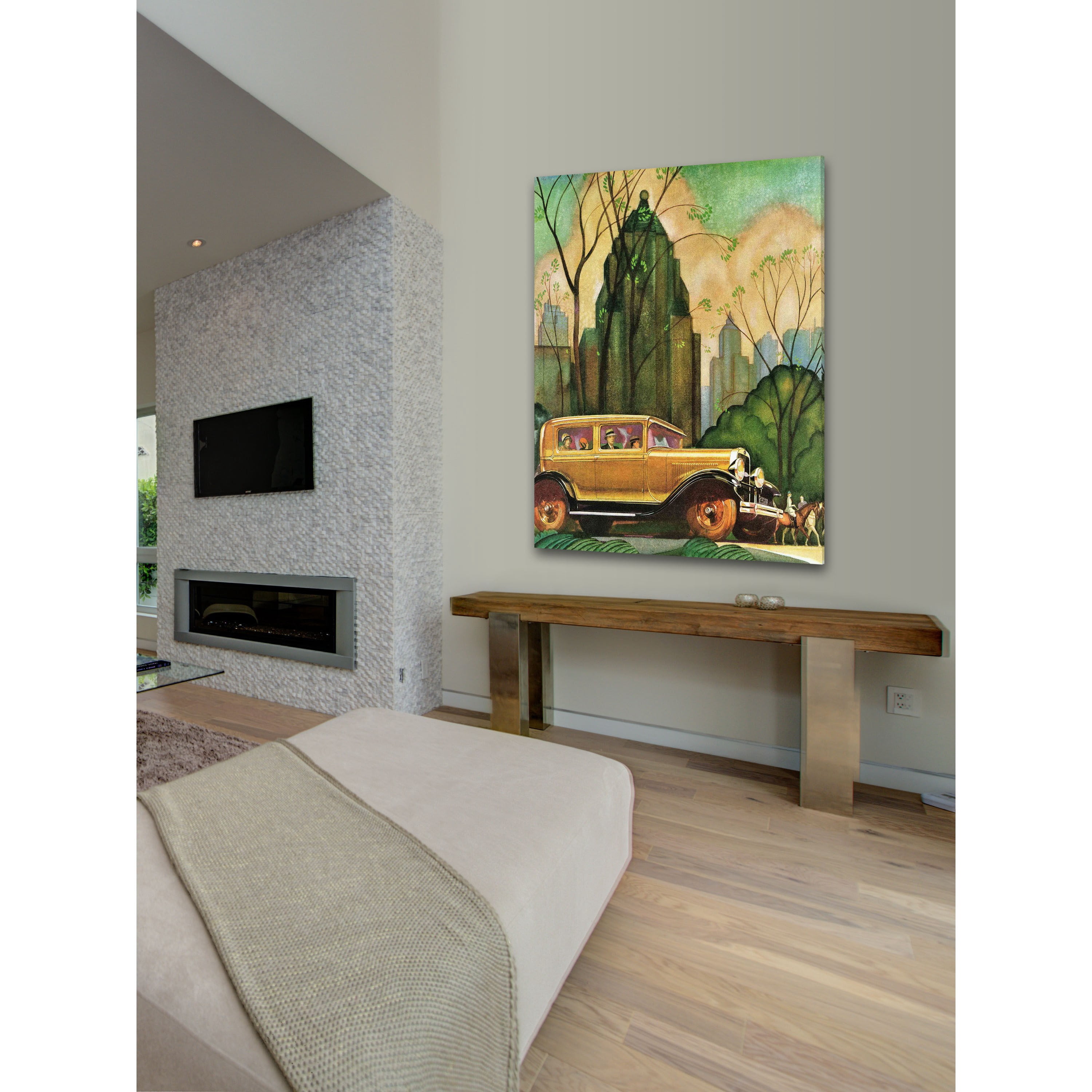Marmont Hill "In the City" Painting Print on Canvas