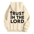 thumbnail image 3 of SIYUDAN Women's Sweatshirts Hoodies Jesus Loves You Hoodies Graphic Letter Print Sweatshirt Oversized Pullover Hoodie Sweatshirt Trendy Fall Outfits For Women Preppy Clothes Teen Girl, 3 of 4