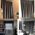 thumbnail image 4 of unique Black and White Striped Bathroom Shower Curtain, Piano key Pattern Printed Design Waterpro, 4 of 5