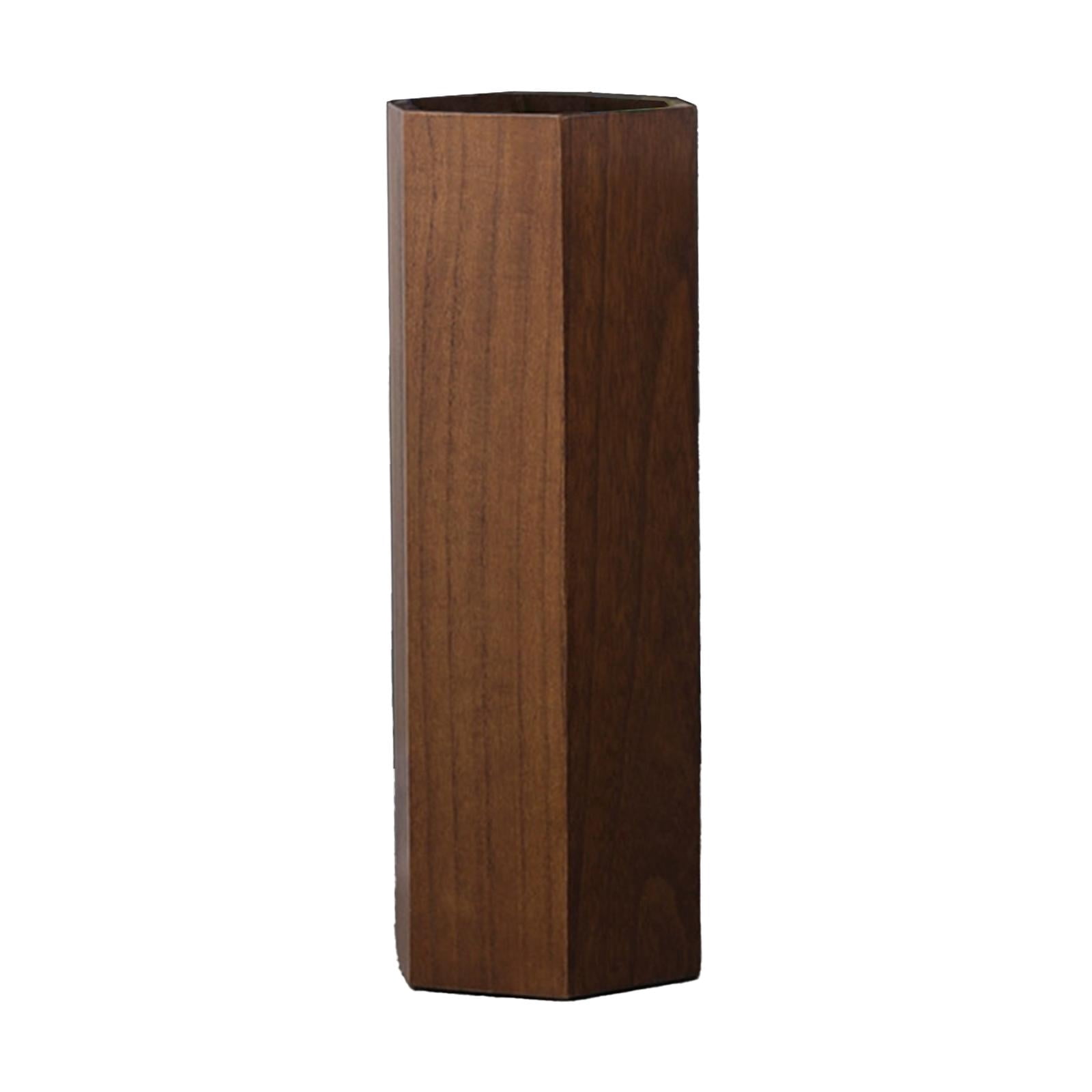 figatia Wooden Umbrella Holder Umbrella Rack Multifunction Fashion Sturdy Household Umbrella Storage Bucket for Indoor Office Hallway A