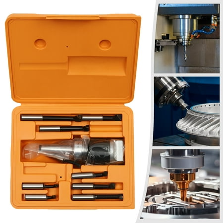 

9pcs Precision Boring Head Set Milling Machine Accessories Tool Set for Milling Forming and Drilling Machines