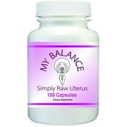 My Balance Simply Uterus Glandular for Women's Health. Bovine Uterus Glandular 100 Capsules 200 mg for Hormonal Support