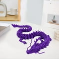 thumbnail image 3 of vnanda Dragon Ornament Year of 2024 Mascot Dragon Figurine 3d Printed Movable Joints Durable Collectible for Kids Room Fish Tank Decoration Traditional, 3 of 8