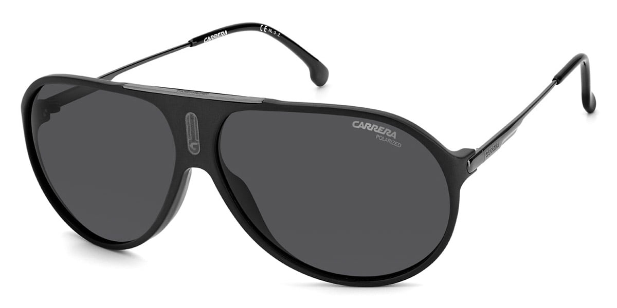 Carrera Hot 65 Full Rim Aviator Matte Black Sunglasses 