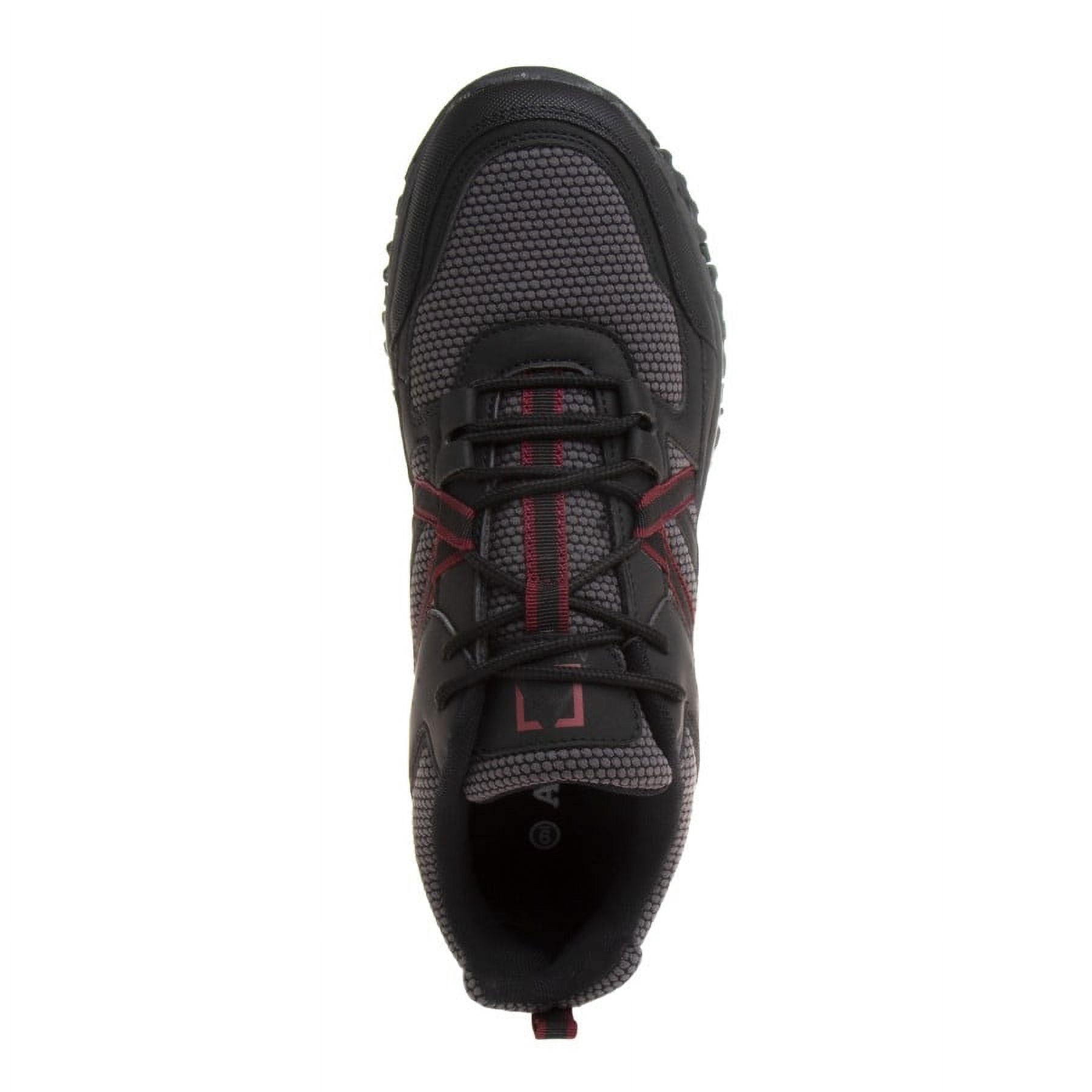 Avalanche Men Hiking Shoes - Black Red, Size: 10.5