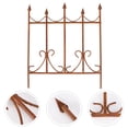 thumbnail image 2 of MasteelfCA 1PC Mini House Fence Decor Retro Wrought Iron Mini Fence Decoration(Light Brown), 2 of 7