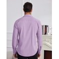 thumbnail image 2 of COOFANDY Mens Dress Shirts Wrinkle Free Long Sleeve Button Down Shirt formal Business Shirts, 2 of 6