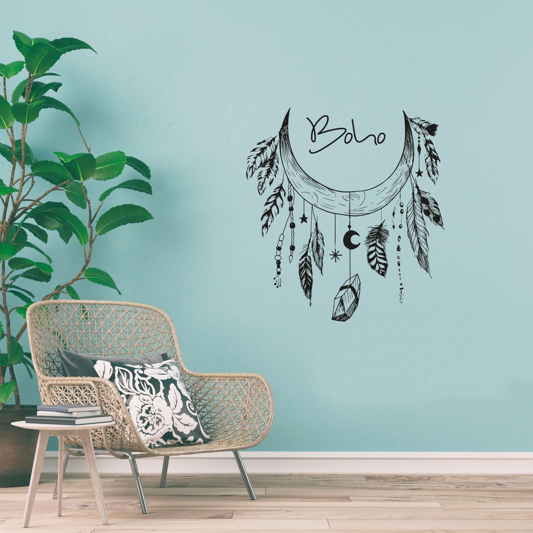 baby stickers baby girl decal Childrens wall sticker Bohemian style decor vinyl sticker Wall decal art stickers Boho Quote Love Dream