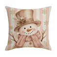 thumbnail image 2 of Vintage Pink Christmas Throw Pillow Cover, Decorative Holiday Cushion Case for Sofa Home Decor., 2 of 6