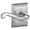 Bright Chrome, variant on Schlage F170-Fla-Add-Lh Flair Left Handed Non-Turning One-Sided Dummy Door Lever - Grey