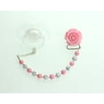 thumbnail image 2 of Rose with Matching Beads Pacifier Clip, 2 of 2