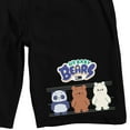 thumbnail image 2 of We Baby Bears Three Bears Men's Black Graphic Sleep Shorts-3XL, 2 of 5