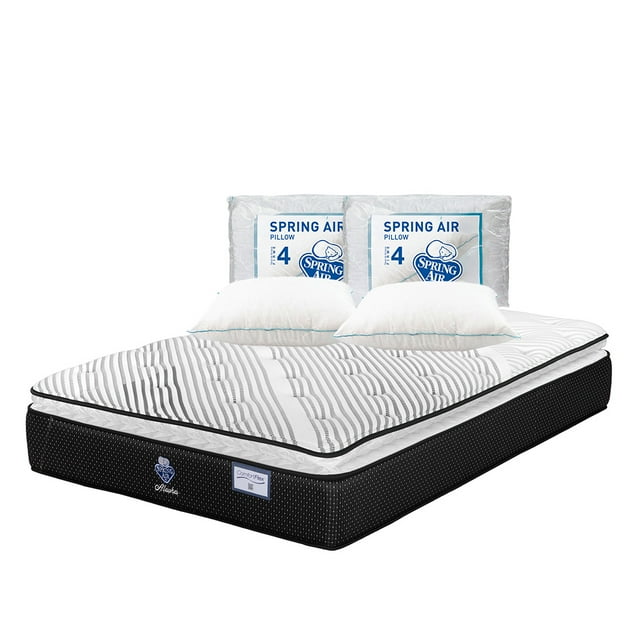Colchón Matrimonial Alaska Spring Air + 2 Almohadas