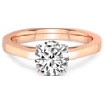 thumbnail image 3 of 4 Carat IGI Certified Round Shape Lab Grown Diamond Engagement Ring | 14K Rose Gold |Shye Petal Solitaire Diamond Ring | FG-VS1-VS2 Quality Friendly Diamonds, 3 of 4