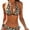 Leopard Print, variant on Women Sexy Bikini Set Halter Side Tie Two Piece Leopard Print Swimsuit Triangle Bathing Suits
