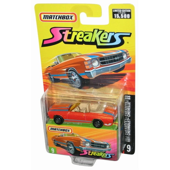 Matchbox Streakers (2006) Orange 1971 Chevrolet Chevelle SS Toy Car #9