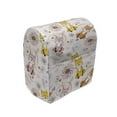 thumbnail image 1 of Animal Stand Mixer Cover, Cartoon Style Designed Smiling Foxes Birds Hearts and Floral Motifs Sketch, Kitchen Appliance Organizer Bag Cover with Pockets, 5 Quarts, Off White Multicolor, by Ambesonne, 1 of 4