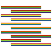 10 Pcs Decor Lgbt Accessory Wired Ribbon Party Accessory Rainbow Ribbon Twine Ribbon Polyester