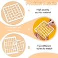 thumbnail image 4 of 2pcs Rectangle Swatching Template Stencil Acrylic Drawing Stencils Paint Stencils for Fabric Walls Crafts Arts Paper Home Decoration 8.26x5.7 Inch, 4 of 9