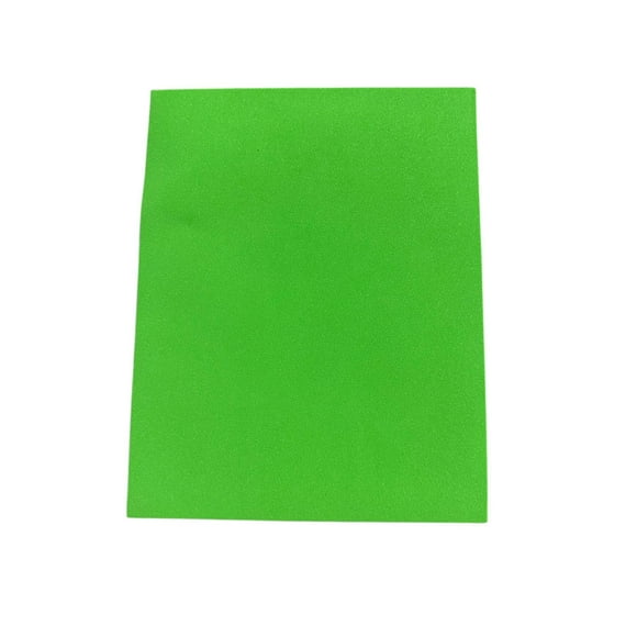 Foamy Liso Tamaño Pliego Verde Limón 70x90 cm espesor 1.6mm con 10 piezas