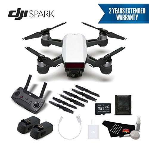 DJI Spark Portable Mini Drone Quadcopter Advanced Bundle (Alpine