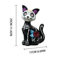 thumbnail image 3 of TOOPTY Novelty Resin Skeleton Dog Statue, Day of The Dead Animal Figurine for Halloween Home Outdoor Decor Ornament, 3 of 6