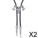 thumbnail image 1 of Corbata bolo 2xGoat Salvador Disfraz Hombre Mujer plata, 1 of 6