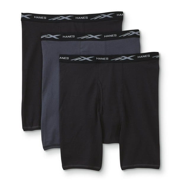 Hanes Men's XTemp Comfort Cool FreshIQ Boxer Briefs 3 + 1 Pack Size