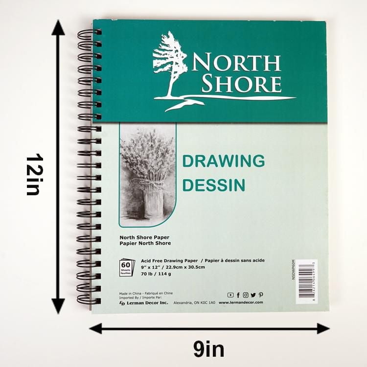 Papier à dessin North Shore 9"X12" Papier à dessin 9 po x 12 po
