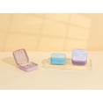 thumbnail image 7 of Unique Bargains Mini Jewelry Box for Women PU Leather Organizer with Zipper Light Blue, 7 of 7