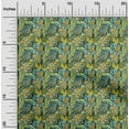 thumbnail image 2 of oneOone Rayon Dark Green Fabric Tropical Dress Material Fabric Print Fabric By The Yard 56 Inch Wide, 2 of 5