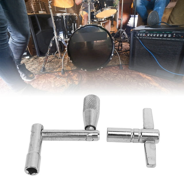 Drum Key, 2Pcs Drum Turning Key Metal Replacement Standard for Mainstream Drums