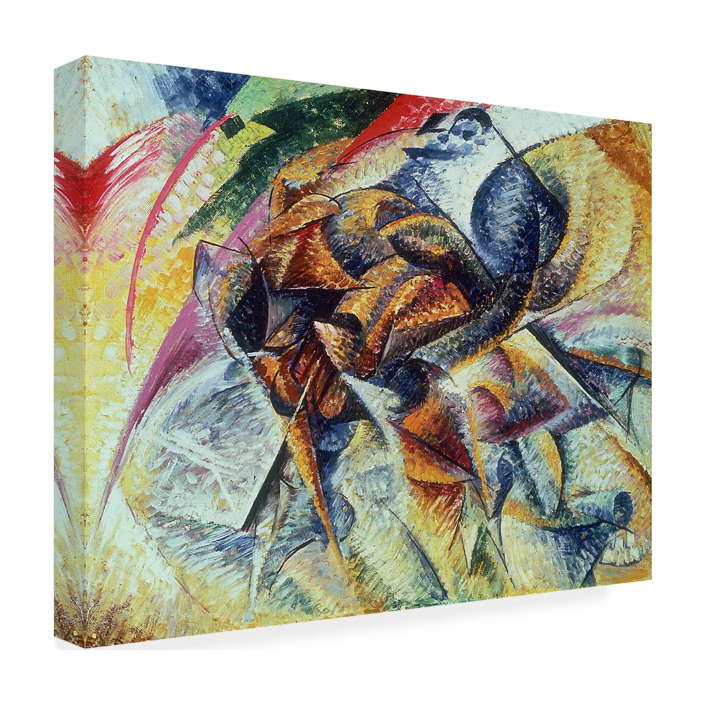 Trademark Fine Art "Dynamism of a Cyclist, 1913" Canvas Art by Umberto Boccioni