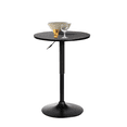 thumbnail image 1 of Mesa de Bar Redonda Rotación Negro, Altura Ajustable HOMEMAKE FURNITURE  Moderno, 1 of 8
