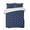 Navy Blue, variant on Orange Morocco Summer Quilt Set Queen Size,Soft Quilted Bedding Set with 2 Pillow Shams,Geometric Leaf Diamond Lattice Abstract Lightweight All Season Bedspread Coverlet for Bedroom 90"x96"